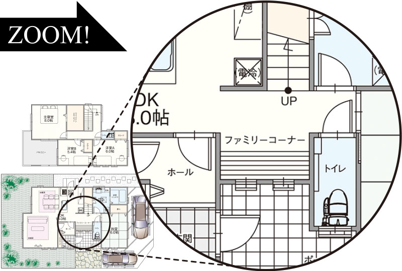 ファミリーコーナーのある住まいの画像1