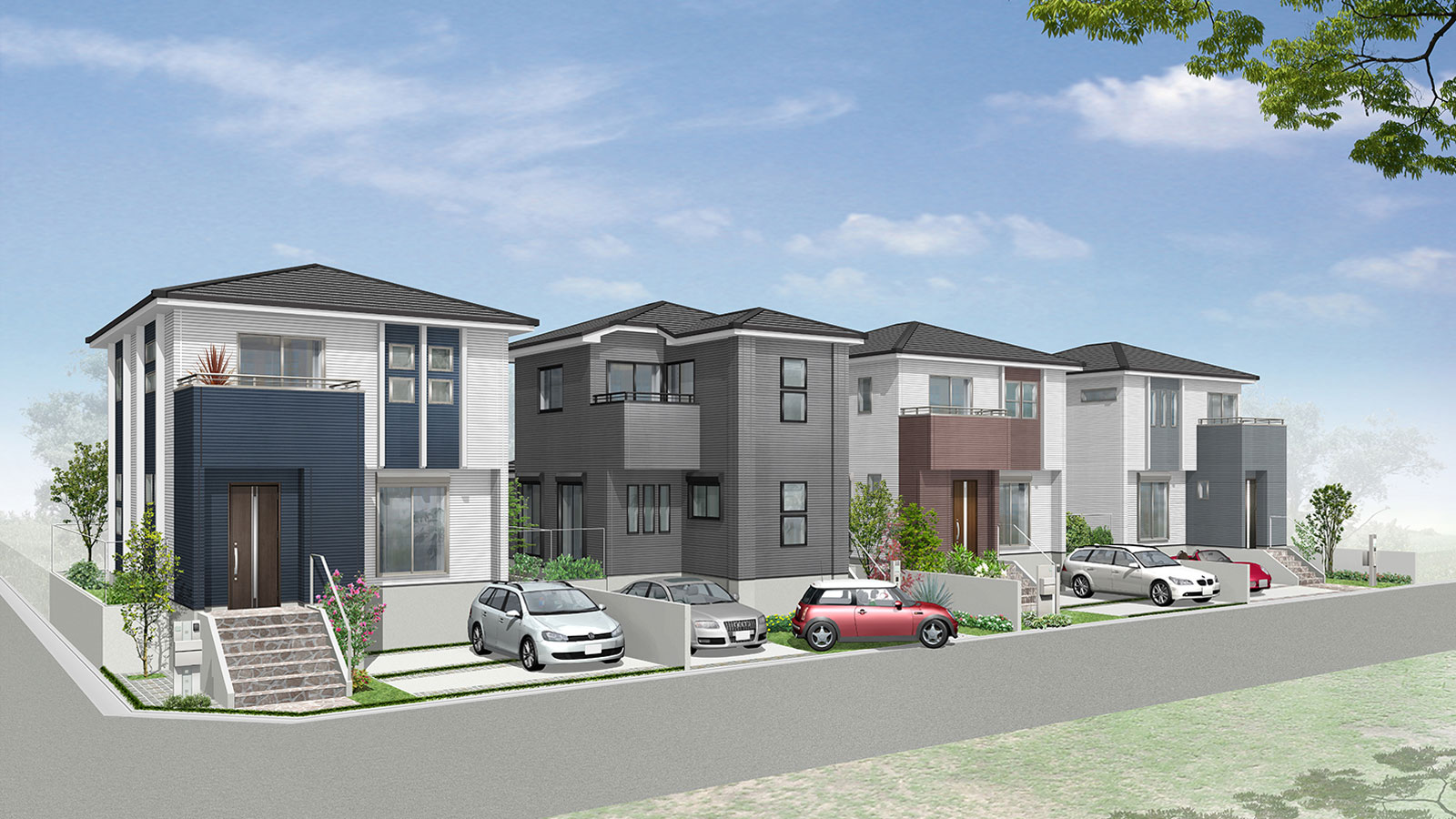 枚方市楠葉野田2丁目の不動産、新築一戸建の分譲住宅、アスカーサ楠葉野田Ⅰ