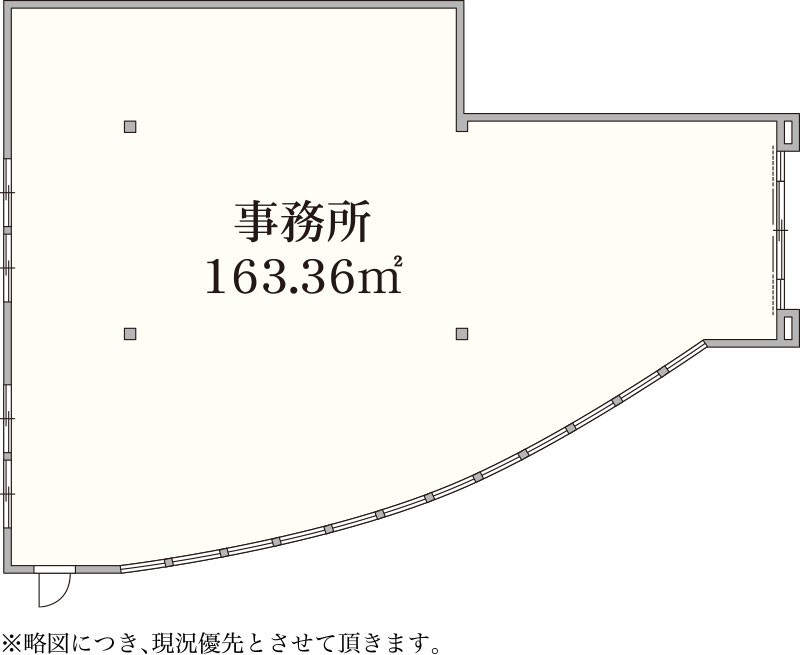 【賃貸テナント】飛鳥第五ビル102号室の間取り